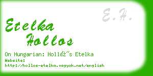 etelka hollos business card